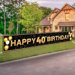 40th Birthday Decorations for Men & Women – Extra Large 6ft 40th birthday