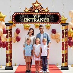 3pcs Casino Theme Party Decorations, VIP Passage Decoration Movie Night Decor…