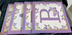 Purple Butterfly Baby Shower Boxes Decorations 4 Purple Boxes with BABY Letters