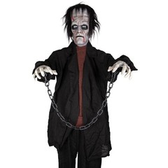 ANIMATED FRANKIE MONSTER PROP Halloween Decoration Party 6ft Scary Sound Horror