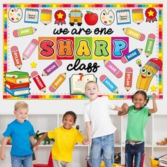 Back To School Bulletin Board Decorations Sharp Class First Day Decor Cutout