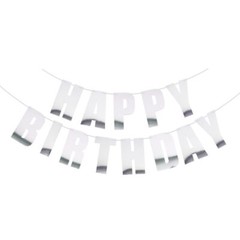 1 Set HAPPY BIRTHDAY Paper Banner Bunting Garland Hanging Party Decor Supply NEW