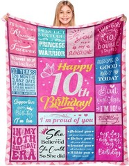 Charming 10th Birthday Blanket – 50″ x 60″ | Heavyweight Flannel for All Seasons