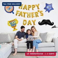 Fathers Day Decorations Balloons kit with 143pcs Father’s Day Balloon Arch Happy