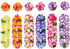 Moon Boat 54pcs Hawaiian Leis Party Props Decoration necklace bracelet flowers