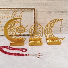 Ramadan Decorations for Home 2025 Eid Mubarak Metal Kareem Signs Islamic Musl…
