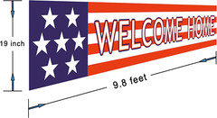 Welcome Home Banner | Deployment Returning Back Military Army Large Party Deco