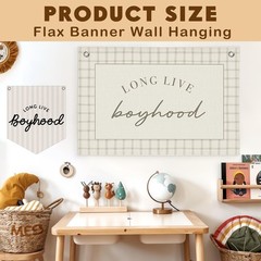 Long Live Boyhood Banner Boy Nursery Decor, Baby Boy Nursery Decor, Vintage W…