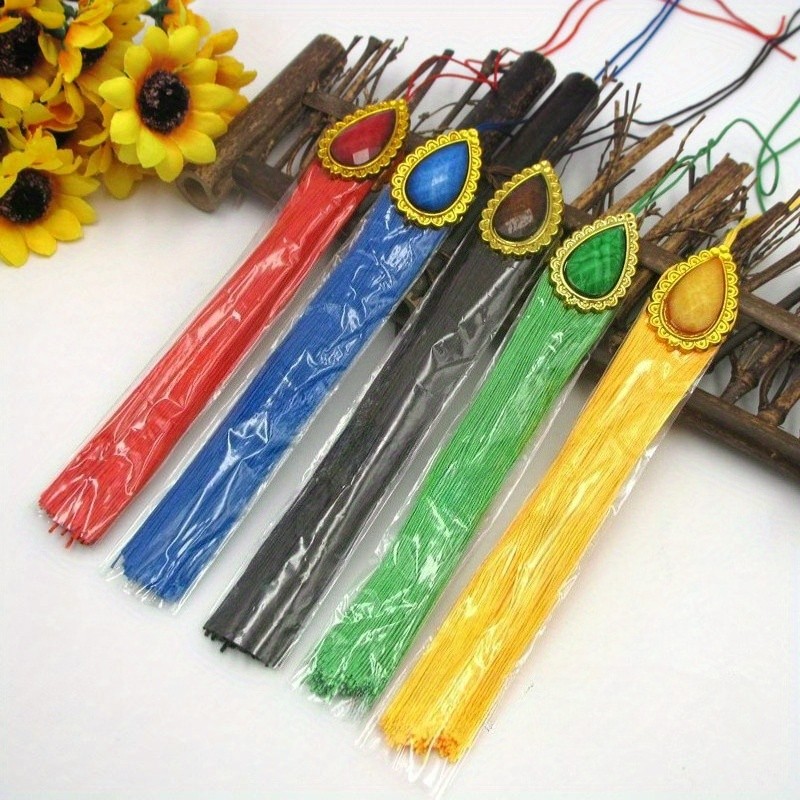 1X Crystal Tassel Pendant DIY Craft Accessories Curtain Bag Decoration Hanging