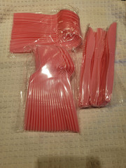 Pink Bow Birthday Decorations for 24 Guests – Plates, Napkins, Forks, Cups, etc.