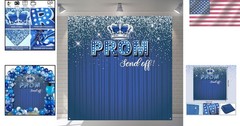 2026 Prom Send Off Glitter Background 5.9 by 5.9 Feet for Stunning Celebration