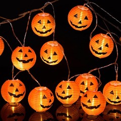 HOLYBO Halloween Pumpkin String Lights 20 LED 4M/13ft for Room Garden Decoration