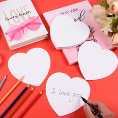 Mixteach 72 Pcs Large Heart Cutout White Paper Heart 6 Inch Heart Shape Die Cut