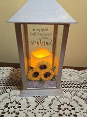 Sunflower LED Lantern Candle Light May Your Days Be Filled With Sunshine Gift