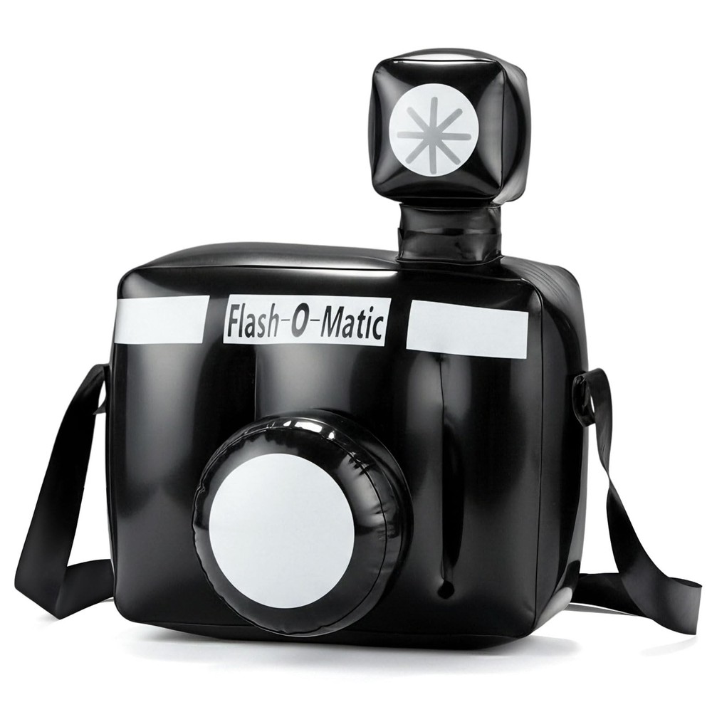 1 Pc Inflatable Prop Cameras Movie Theme Party Decoration 10 x 8 x 6 in Black…