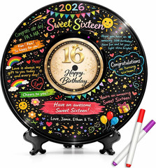 16Th Birthday Decorations for Boys and Girls, Back in 2010 Print, 16Th Birthday