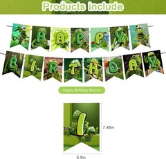 Frog Party Decorations,Kermit Frog Birthday Party Supplies Includes Banner- C…