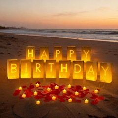 Happy Birthday Decoration for Men Women, Valentine’S Day Light up Letters Lumina