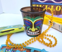 Tiki Bar Tray, Picks/Holder, Straws/Dispenser, Shot Glass Necklace, Tongs, Decor