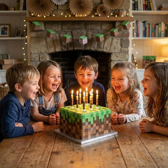 Gamer Birthday Cake Torch Candles | Video Game Happy Birthday Party Decorations