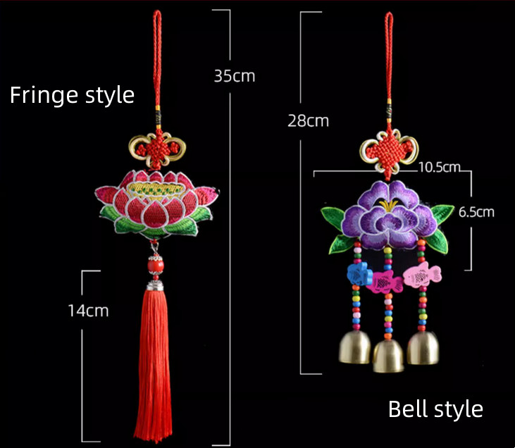 Chinese Knot Lotus Lucky Tassel Charm Door/Home Hanging Decoration