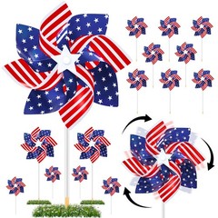 20pcs Fourth of July Pinwheels,Red White and Blue 4th of July Decorations Americ