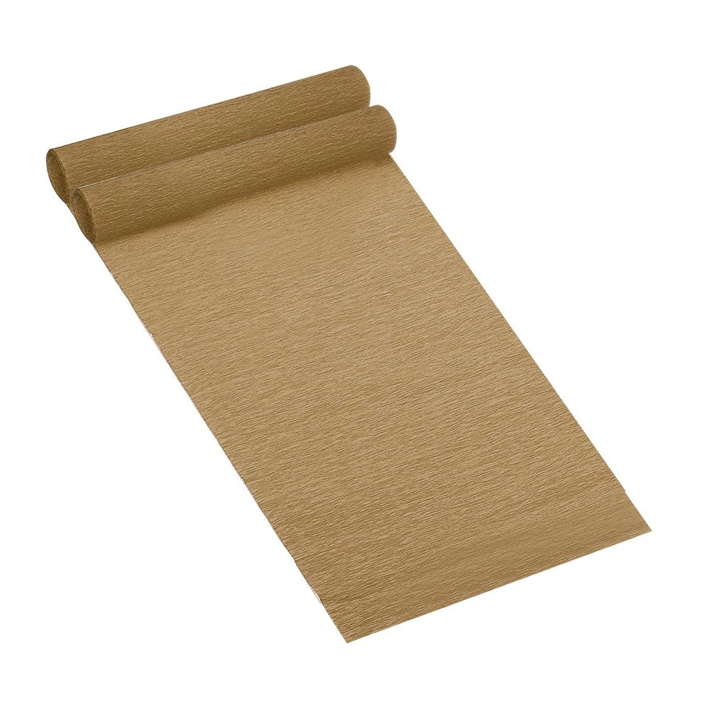 8.2ft Crepe Paper Roll, 2 Rolls 10″ Width Paper Streamer Sheet, Brown