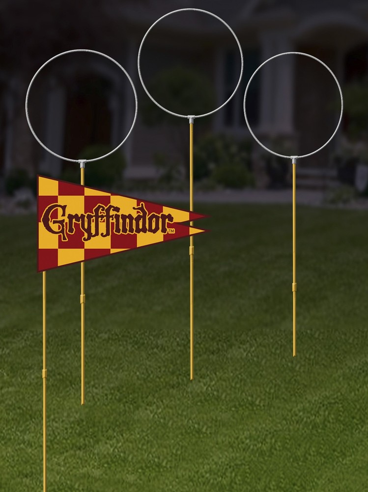 Harry Potter Quidditch Rings and Flags Lawn Decor Set