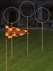 Harry Potter Quidditch Rings and Flags Lawn Decor Set