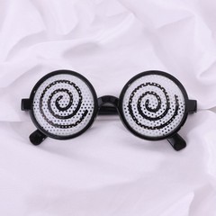 Creative Gift for Kids&Adults Vertigo Pattern Glasses Plastic Glasses Suppli