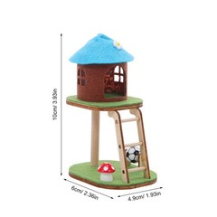Mini Cat Climbing Frame Ornaments Doll House Accessories Tower Model