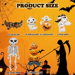 Halloween Balloon Decoration Inflatable Ghost Pumpkin Skeleton Scary Party Decor