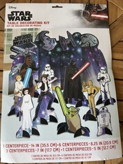 Star Wars Kids Birthday Party Table Decoration Kit, Galaxy of Adventures 11 Pc