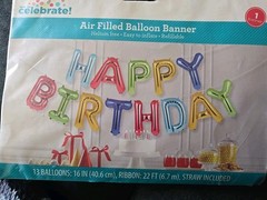 2 Way To Celebrate 16″ Rainbow HAPPY BIRTHDAY Balloon Banner Bunting, BRAND NEW