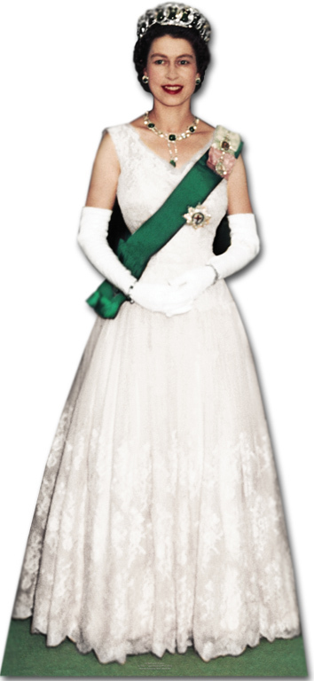 Queen Elizabeth II Cardboard Platinum Cutout Royal Jubilee IN Feet Decoration