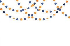 Circle Dot Paper Garland Hanging Banner Streamers Party Decoration Backdrop