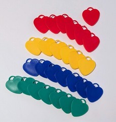 27 Balloon Weights Hearts Valentine’s Day Red/Yellow/Blue/Green 8 Gram NEW!