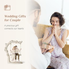 Romantic Couple Figurine In Love Statue Anniversary Wedding Engagement Gift