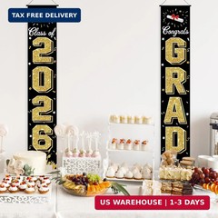 2026 Graduation Decorations, Graduation Banner Class of 2026, Hanging Congratula
