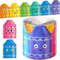 7cm*10M Peel & Stick Border, Pencil Chalkboard Pattern Tape for Room Wall Art