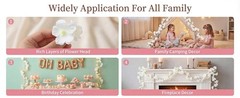 Cherry Blossom Garland Artificial Cherry Flower Vines 2 Pack Hanging Silk