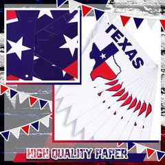 100ft Texas Flag Banner, 120 Pcs USA Texas Mini Lone Star String Flag Red Whi…
