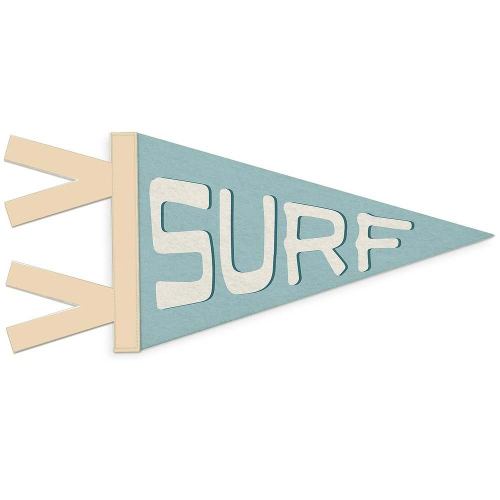 Coastal Beach Room Decor, Surf Wall Hanging Pennant Flag Banner, Blue Coastal…