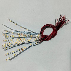 10pcs for Pre Wired White Strip 6 Led For SMD LED Light Flexible 12V ~ 18V