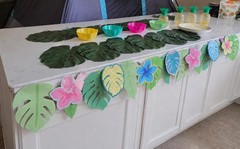 Kids HAWAIIAN LUAU PARTY Supplies Bundle Hula Skirts Leis Tropical Decor LOT