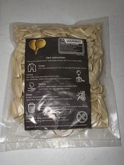 AFTERLOON Biodegradable Balloons 115pcs Pearl Ivory Sizes 5/10/12/18 Inch Arch