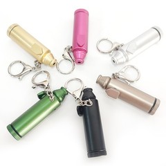 3Pcs Metal Storage Box Spice Container With Keychain Party Accessories Men Gift
