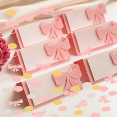 100PCS Pink Bow Confetti Bow Party Confetti She Is Trying the Knot Table Confett