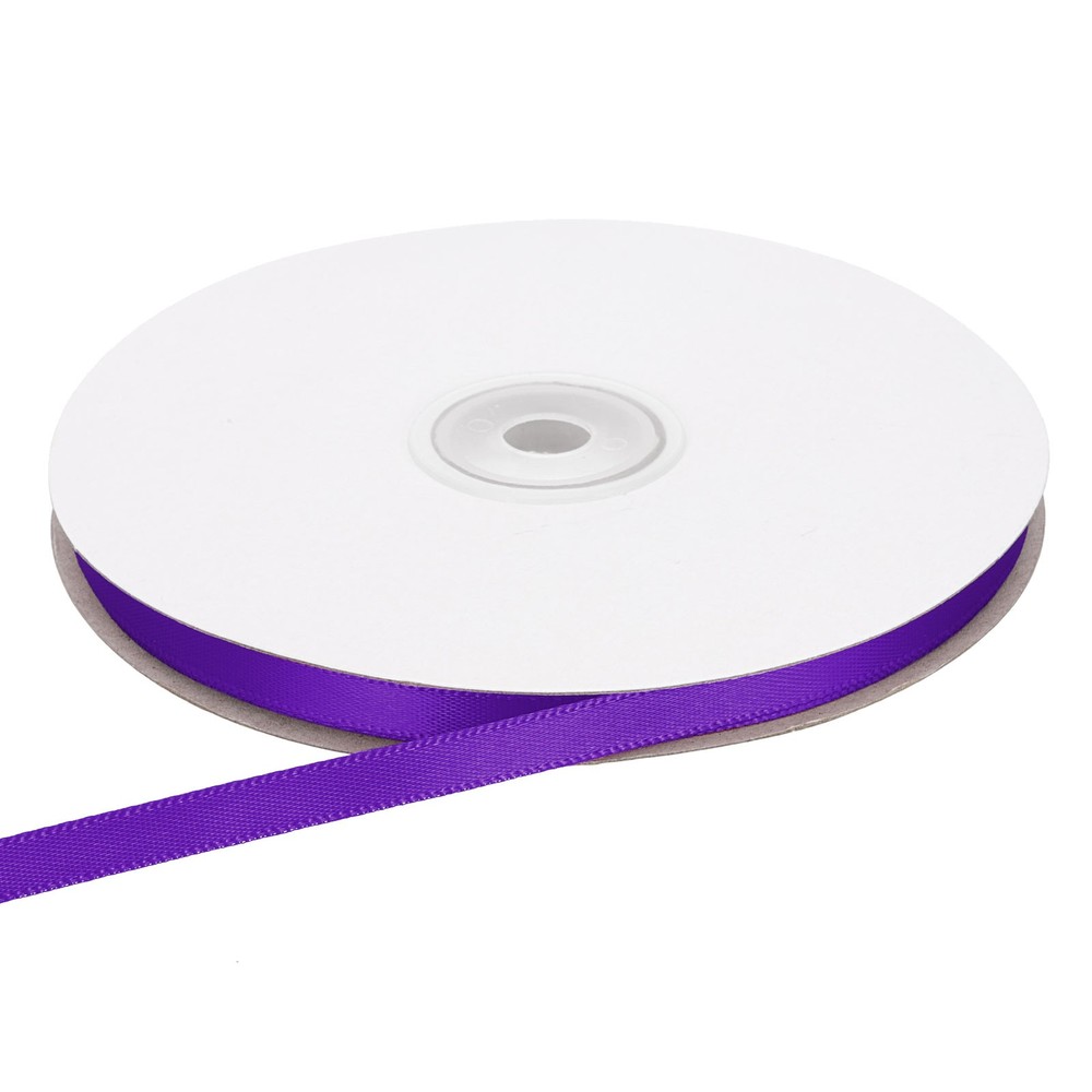 1/4 Inches x 50 Yards Satin Ribbon Roll Gift Wrapping Ribbon, Purple