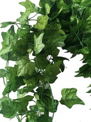 Botius 40 Ft Artificial Ivy Silk Vines Fake Hanging Leaves Dia:2.76″, Green